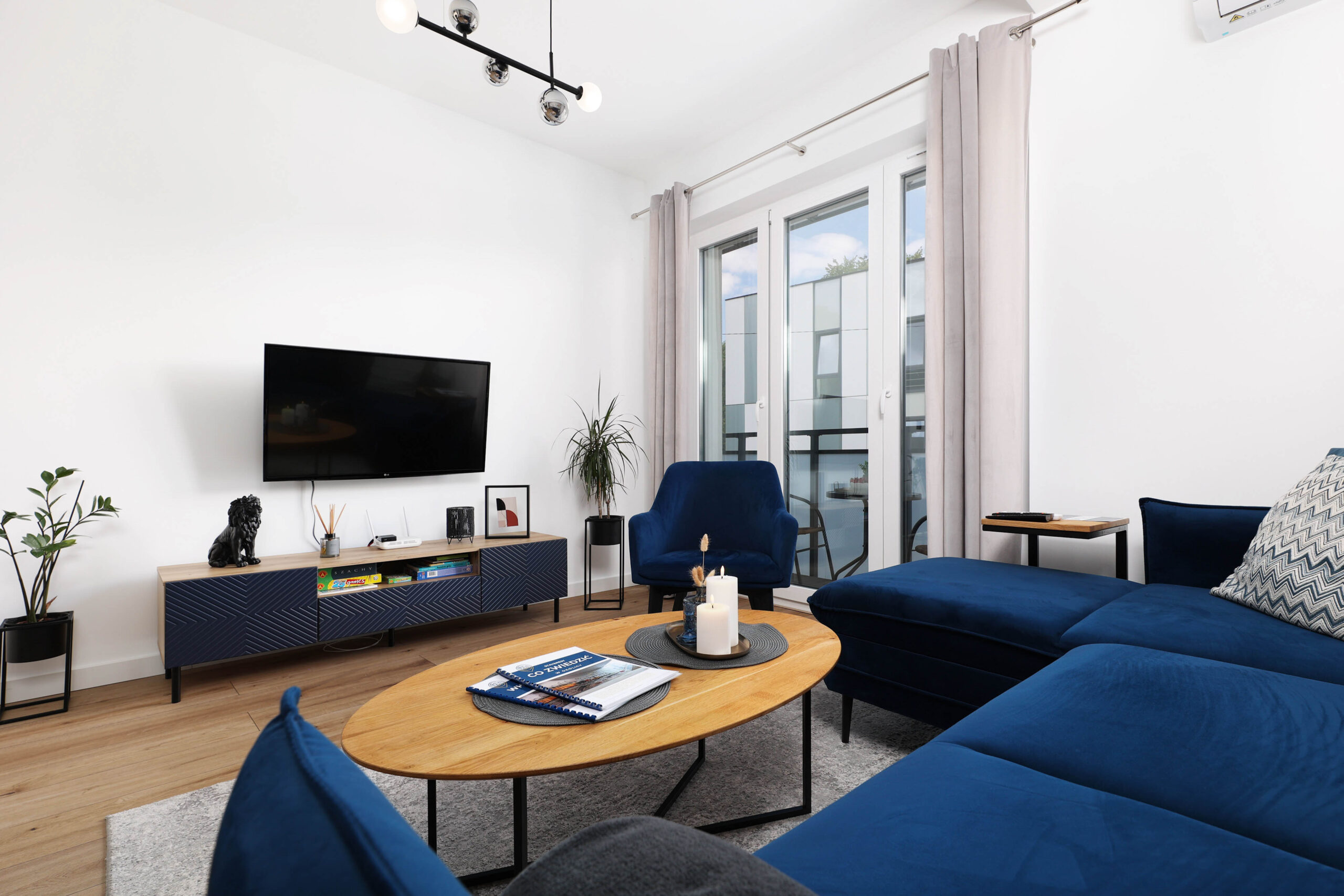 Salon apartamentu Wesoła w Stay&Rest Apartments w Czechowicach-Dziedzicach